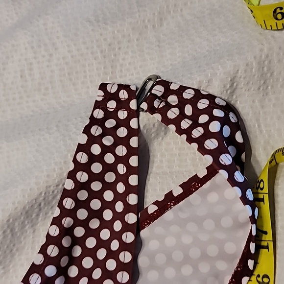 NWOT wrap yourself up in polka dot slimming halter glamour bikini swim size med - Picture 10 of 11